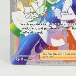 Pokemon Chili & Cilan & Cress 273/264 Fusion Strike Full Art Secret Rainbow NM - Image 5