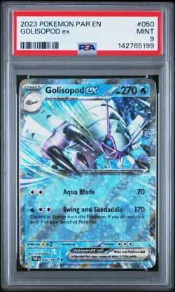 2023 POKEMON PAR EN-PARADOX RIFT 050 GOLISOPOD EX PSA 9 - Image 1