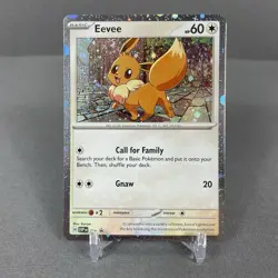 Eevee 200 *DOUBLE SWIRL* Destined Rivals Cosmos Holo Promo Pokemon NM #5 - Image 1