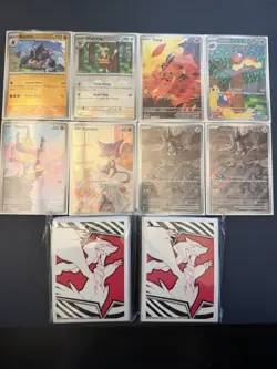 Pokemon White Flare Full Art Illustration Rare, Pokeball Pattern LOT of 8 Cards - Image 1