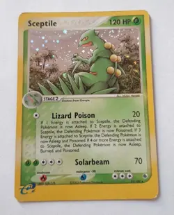 Pokemon Card-Sceptile-Holo-Ex Ruby&Sapphire -11/109-ENG-E-Reader-LP-SWIRL - Image 1