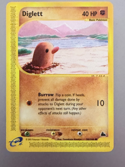2003 Pokemon Card Diglett Skyridge 50/144 Regular NM-EX and Never Played - Image 1