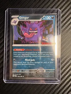 Pokemon Gengar GameStop Sealed Promo Holo Card 050/088 Stamped English 🌀SWIRL🌀 - Image 1