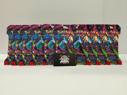 Pokemon TCG Phantasmal Flames ME02 Sleeved Booster Pack Factory Sealed-Lot Of 10 - Image 1