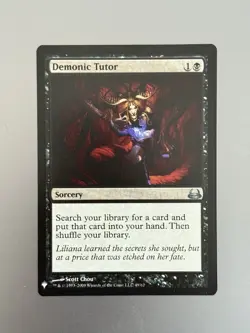 Demonic Tutor - Duel Deck: Divine Vs. Demonic MYSTERY BOOSTER MTG NM - Image 1