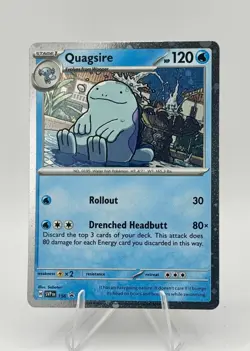 Pokemon - Quagsire SVP 156 - Surging Sparks – Black Star Promo – Cosmos Foil - Image 1