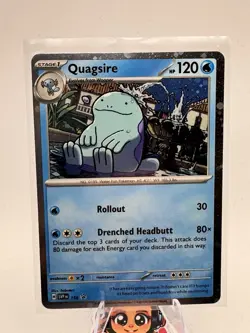 Pokemon - Quagsire SVP 156 - Surging Sparks – Black Star Promo – Cosmos Foil - Image 1