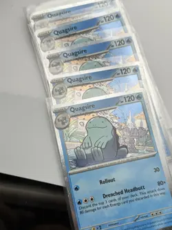 Pokemon - Quagsire SVP 156 - Surging Sparks – Black Star Promo – Cosmos Foil - Image 3
