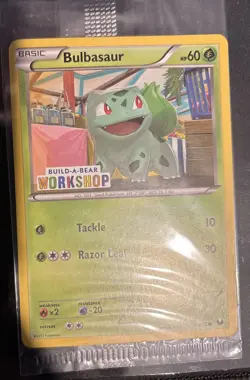 Bulbasaur 1/108 Build A Bear Workshop Promo Stamped Pokemon Card Sealed - Mint! - Image 1
