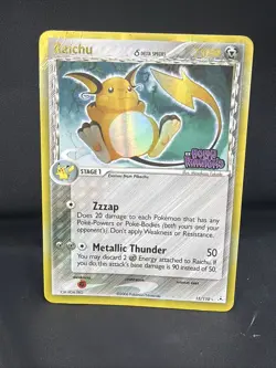 Pokemon Raichu EX - Delta Species Holon Phantoms Reverse Holo - Image 1
