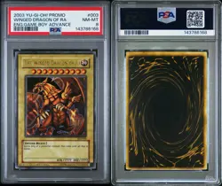 Konami The Winged Dragon of Ra Ultra Rare GBI-003 Limited Edition 2003 PSA 8 - Image 3