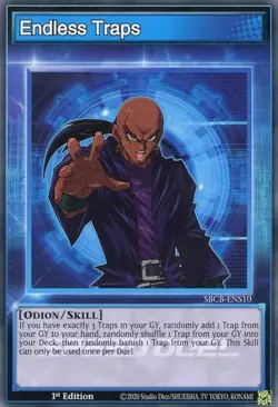 1x Skill Card: Endless Traps | SBCB-ENS10 | Common | 1st Ed | NM | YuGiOh - Image 1