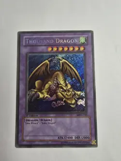 Yu-Gi-Oh Metal Raiders Thousand Dragon MRD-143 1st Edition Ultra Rare MP - Image 1
