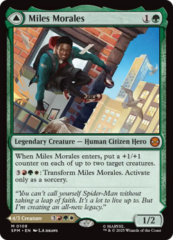 x1 Miles Morales // Ultimate Spider-Man SPM Spider-Man MTG 108 M/NM 1x - Image 1
