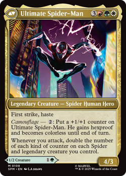 x1 Miles Morales // Ultimate Spider-Man SPM Spider-Man MTG 108 M/NM 1x - Image 2