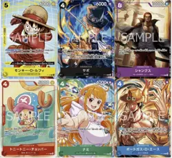 One Piece TCG Mcdonalds 2025 Japanese Promo Card Complete Set Of 6 [US SELLER] - Image 3