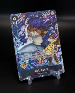 Rob Lucci EB04-048 OP15 Alternate Art Adventure on Kami's Island One Piece - Image 1