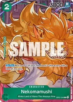 One Piece Nekomamushi (Box Topper) (OP01-048/284) OP01 Romance Dawn LP FOIL - Image 1