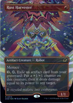 MTG Rust Harvester (Borderless) (310) | NM Foil | Edge of Eternities (EOE) - Image 2