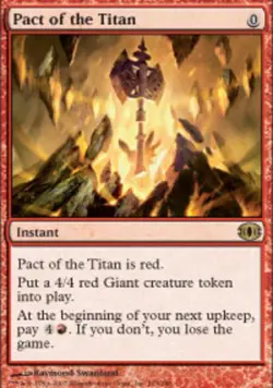1x Pact of the Titan - Foil Moderate Play MTG Magic - Kid Icarus - - Image 1