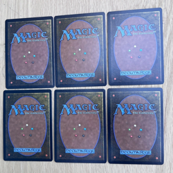 Vintage Magic The Gathering Beta Basic Land Island Blue Lot of 6 Mark Poole A B - Image 5