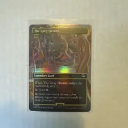 MTG 1x FOIL BORDERLESS The Grey Havens 443 Lord of Rings Magic Gathering x1 NM - Image 1