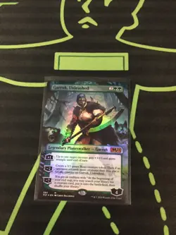 MTG Magic The Gathering Garruk, Unleashed Foil Borderless Planeswalker - Image 1