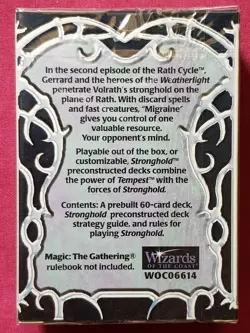 Magic The Gathering STRONGHOLD MIGRAINE New Sealed Preconstructed Theme Deck MTG - Image 2