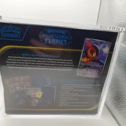 Phantasmal Flames Pokemon Center ETB- Pokemon TCG - Sealed + Display case - Image 4