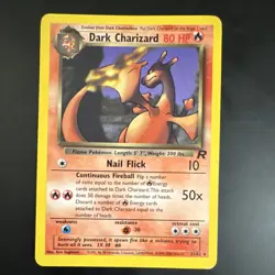Pokemon TCG Dark Charizard 21/82 Team Rocket Rare Stage 2 80 HP 2000 WOTC Ken S… - Image 1
