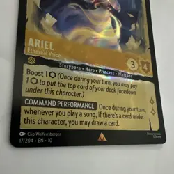 Disney Lorcana Ariel-Ethereal Voice Holofoil- NM - Image 2