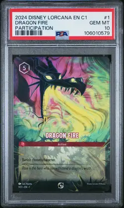 Disney Lorcana TCG Dragon Fire Disney Lorcana En C1-Lorcana Challenge Promo 1 PS - Image 1