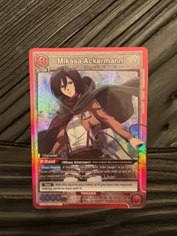 Union Arena: Attack on Titan - Mikasa Ackermann (SR) - UE10BT/AOT-1-089 - Image 1