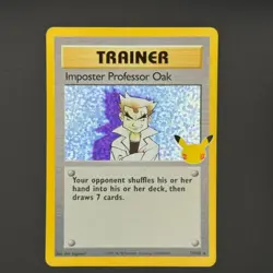Imposter Professor Oak 73/102 Holo - Celebrations 25th Anniversary -Pokemon Card - Image 1