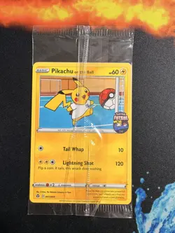 Pokemon Pikachu TCG Promo Card On the Ball Futsal, 001/005, Sealed - Image 1