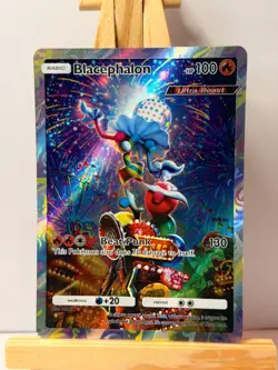 Blacephalon - Pocket TCG Card FANMADE Full Alt Art Illustration Holo - Image 1