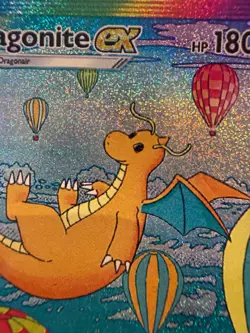 Dragonite Pocket TCG Card FANMADE Full Alt Art Illustration Holo - Image 2