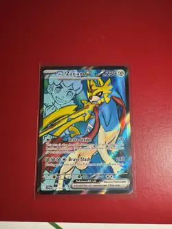 Pokemon TCG Hops Zacian EX Full Art Holo Card 176/159 Journey Together - Image 1