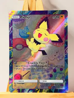 Pichu Pocket TCG Card FANMADE Full Alt Art Illustration Holo - Image 1