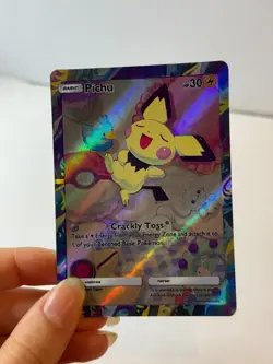 Pichu Pocket TCG Card FANMADE Full Alt Art Illustration Holo - Image 2