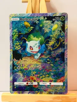 Bulbasaur Pocket TCG Card FANMADE Full Alt Art Illustration Holo - Image 1