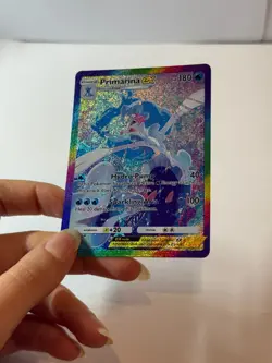 Primarina EX Pocket TCG Card FANMADE Full Alt Art Illustration Holo - Image 2