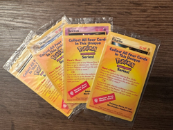 POKEMON SET OF 4 SEALED BLACK STAR PROMO WB Movie Pokemon Cards - Image 1