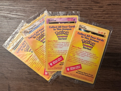 POKEMON SET OF 4 SEALED BLACK STAR PROMO WB Movie Pokemon Cards - Image 2