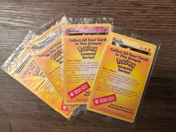 POKEMON SET OF 4 SEALED BLACK STAR PROMO WB Movie Pokemon Cards - Image 3