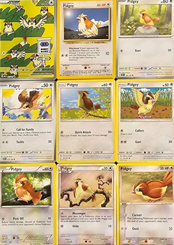 (9x) Pidgey Base Set Pokemon Card Collection Set Deck Building Colorless HOLO - Image 1