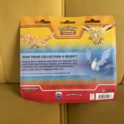 Pokemon Box With Two Packs And Three Foil Promo Cards - Image 2