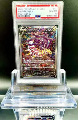 Pokemon Card PSA 10 Giratina V SR SA 111/100 Alt Art Lost Abyss 2022 Japanese - Image 1