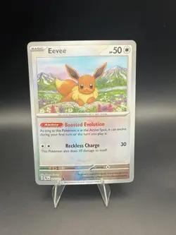 Pokemon TCG Eevee [Master Ball] 074/131 Prismatic Evolutions 🔥 NM Pokemon Card - Image 1