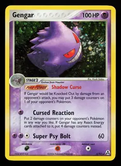 Gengar 5/92 Holo SWIRL EX Legend Maker Pokemon Card - Image 1